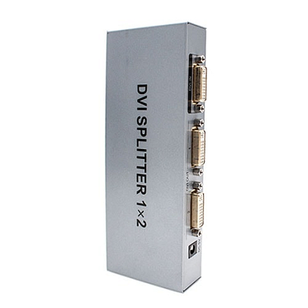 DVI-I Splitter (разветвитель) на 2 порта (1 DVI вход на 2 DVI выхода) Dtech DT-7023