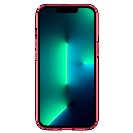 Чехол для iPhone 13 Pro гибридный Spigen SGP Ultra Hybrid прозрачно-красный