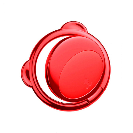 Держатель для телефона на палец Baseus Bear красный