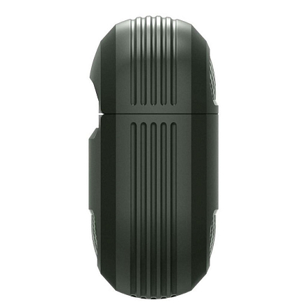 Чехол для наушников AirPods Pro, Pro 2 гелевый Spigen Rugged Armor хаки