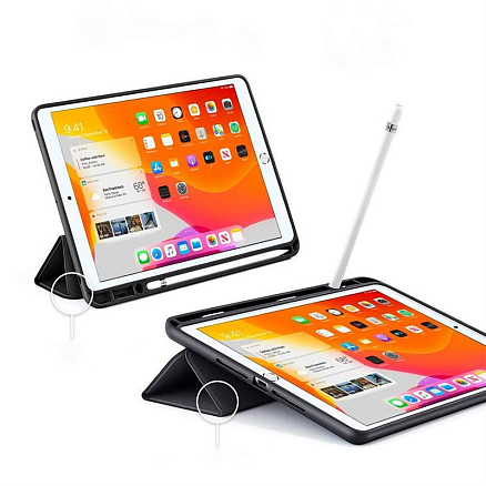 Чехол для iPad 10.2 2020, iPad 10.2 2021 книжка ESR Rebound Pencil черный