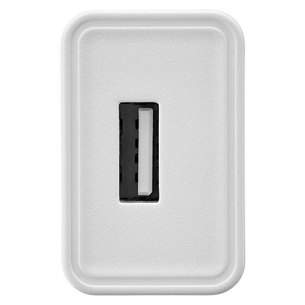 Зарядное устройство сетевое c USB входом 10.5W Rocket Base белое
