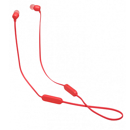 Наушники беспроводные Bluetooth JBL Tune 125BT вакуумные с микрофоном и пультом красные