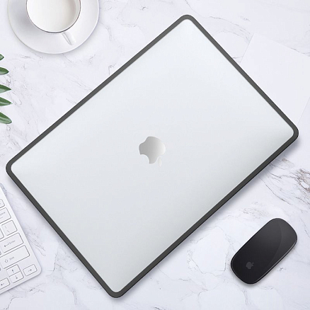Чехол для Apple MacBook Pro 14 2021 A2442 пластиковый Tech-Protect Hardshell Pro прозрачно-черный