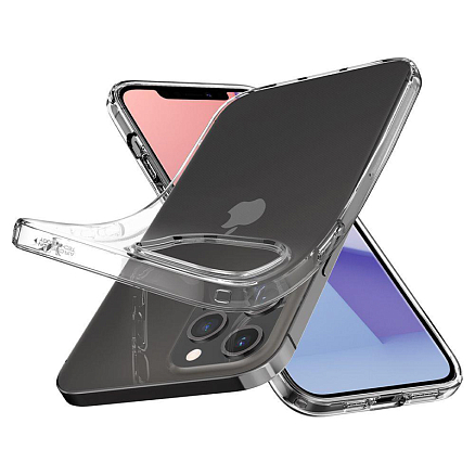 Чехол для iPhone 12 Pro Max гелевый ультратонкий Spigen Liquid Crystal прозрачный