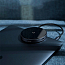 Беспроводная зарядка для телефона с USB хабом на 4 порта Baseus Circular Mirror (быстрая зарядка) c Type-C кабелем черная