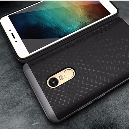 Чехол для Xiaomi Redmi Note 4 гибридный iPaky Bumblebee черно-серый