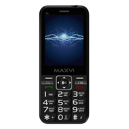 Мобильный телефон Maxvi P3 черный
