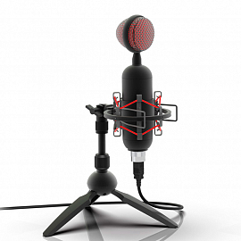 Микрофон для стрима Ritmix RDM-230 черный