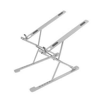 Подставка для ноутбука до 17 дюймов складная Evolution LS112 металлическая серебристая