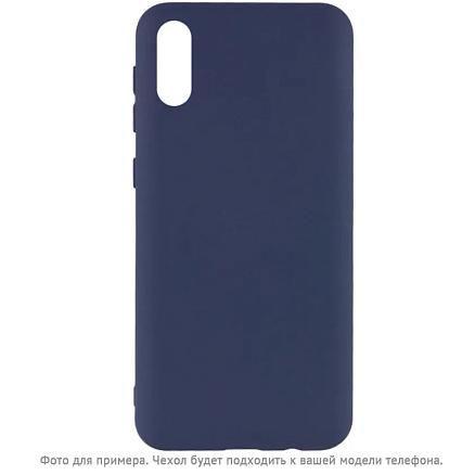Чехол для Huawei Y6p силиконовый CASE Cheap Liquid синий