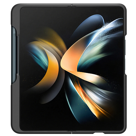 Чехол для Samsung Galaxy Z Fold 4 пластиковый тонкий Spigen Thin Fit черный