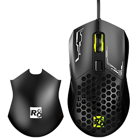 Мышь проводная оптическая R8 1635 Wired Gaming с подсветкой игровая черная
