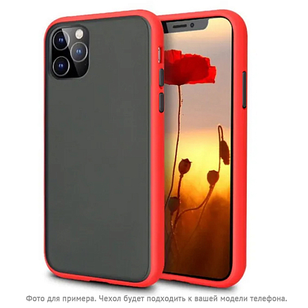 Чехол для Huawei P40 Lite E, Y7p, Honor 9C силиконовый CASE Acrylic красный