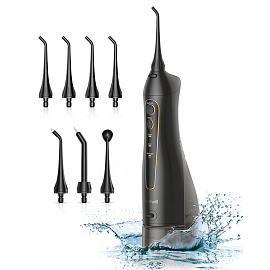 Ирригатор Fairywill 5020E (черный, 8 насадок)