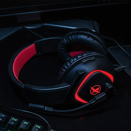 Наушники Niceboy Oryx X300 полноразмерные с микрофоном игровые черные 