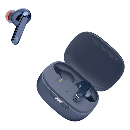 Наушники TWS беспроводные JBL Live Pro+ вакуумные с микрофоном и шумоподавлением синие