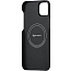 Чехол для iPhone 15 гибридный Pitaka MagEZ 4 черно-серый