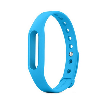 Сменный браслет для Xiaomi Mi Band силиконовый голубой