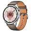 Умные часы Huawei Watch GT 6 46 мм с серым кожаным ремешком серебристые