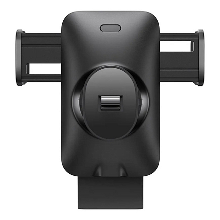 Держатель автомобильный в решетку обдува с беспроводной зарядкой и автоматическим зажимом Baseus CGZX000001 черный