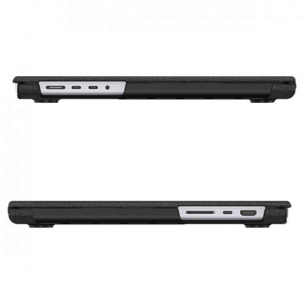 Чехол для Apple MacBook Pro 16 2021 книжка Spigen Urban Fit черный