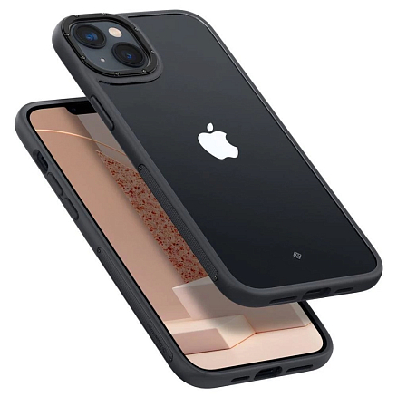 Чехол для iPhone 14 Plus гибридный Spigen Caseology Skyfall матовый черный