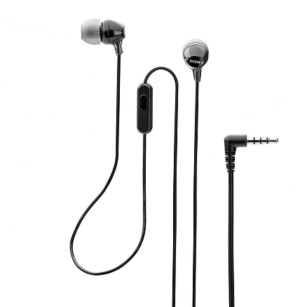 Наушники Sony MDR-EX14AP вакуумные с микрофоном и пультом черные