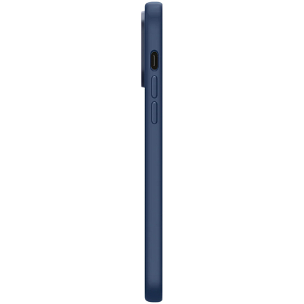Чехол для iPhone 14 Pro силиконовый Spigen Silicone Fit MagSafe синий