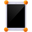 Чехол для iPad Mini 2 Retina силиконовый противоударный Nillkin желтый