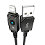 Кабель USB - Lightning для зарядки iPhone 2 м 2.4А плетеный Baseus Unbreakable черный