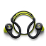 Наушники беспроводные Bluetooth Plantronics BackBeat Fit вакуумные с микрофоном для спорта черно-желтые