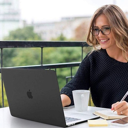 Чехол для Apple MacBook Air 13 (2018-2019) A1932, (2020) А2179, (2020) A2337 пластиковый Tech-Protect SmartShell черный