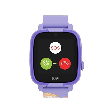 Детские умные часы с GPS и Wi-Fi трекером Elari FixiTime Fun фиолетовые