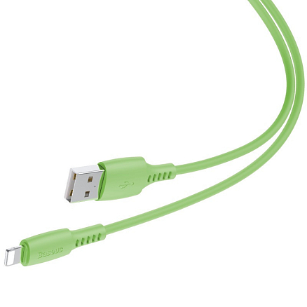 Кабель USB - Lightning для зарядки iPhone 1,2 м 2.4А Baseus Colourful зеленый