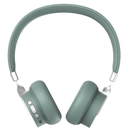 Наушники беспроводные TFN Nova накладные с микрофоном зеленые