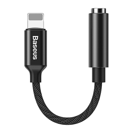 Переходник Lightning - 3,5 мм (папа - мама) 15 см Baseus L3.5 черный