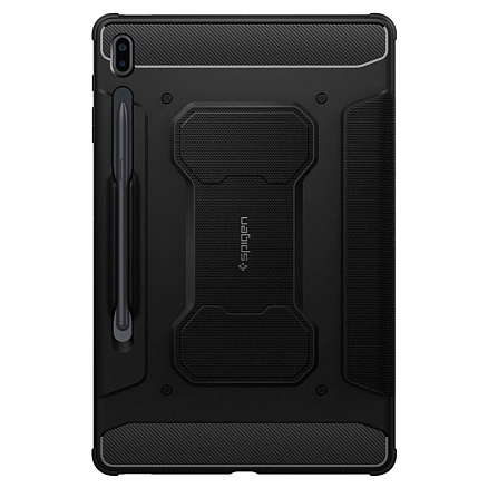 Чехол для Samsung Galaxy Tab S7 FE 5G 12.4 T730, T736B гелевый Spigen Rugged Armor Pro черный