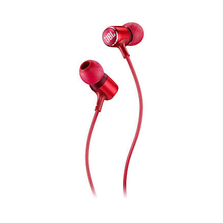Наушники JBL Live 100 вакуумные с микрофоном красные