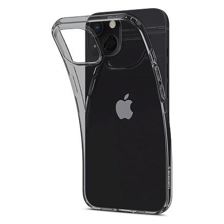Чехол для iPhone 13 mini гелевый Spigen Crystal Flex прозрачный серый
