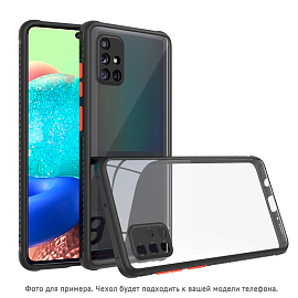 Чехол для Samsung Galaxy A72 гибридный GreenGo Defender Hybrid прозрачно-черный
