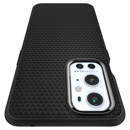 Чехол для OnePlus 9 Pro гелевый Spigen Liquid Air матовый черный