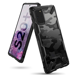 Чехол для Samsung Galaxy S20+ гибридный Ringke Fusion X Design Camo черный