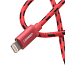 Кабель USB - Lightning для зарядки iPhone 1 м 2.4А MFi плетеный Ugreen US247 красный