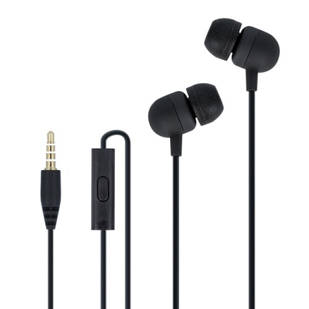 Наушники Forever CM-120 вакуумные с микрофоном черные