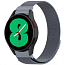 Ремешок-браслет для Samsung Galaxy Watch 4, 5, 5 Pro 40, 42, 44, 45 и 46 мм миланское плетение Tech-Protect MilaneseBand 2 серый