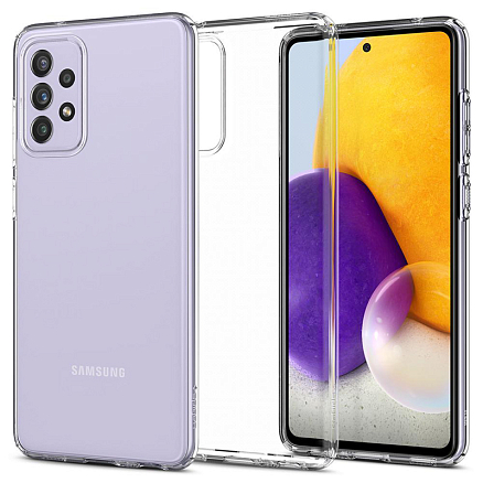 Чехол для Samsung Galaxy A72 гелевый ультратонкий Spigen SGP Liquid Crystal прозрачный