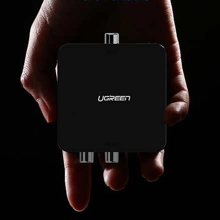 Аудио декодер SPDIF Toslink и Coaxial в 2RCA и 3,5 мм Ugreen 30523 с питанием