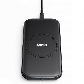Беспроводная зарядка для телефона 10W Anker PowerWave Pad (быстрая зарядка) черная