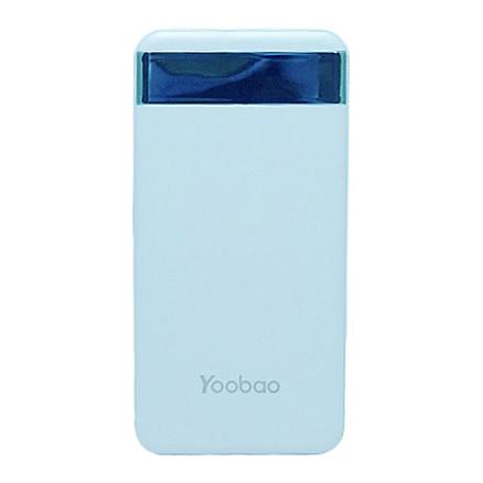 Внешний аккумулятор Yoobao M20 Pro с дисплеем 20000мАч (2хUSB, ток 2А) голубой